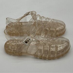 Gold Glitter Jelly Shoes New girls size 38